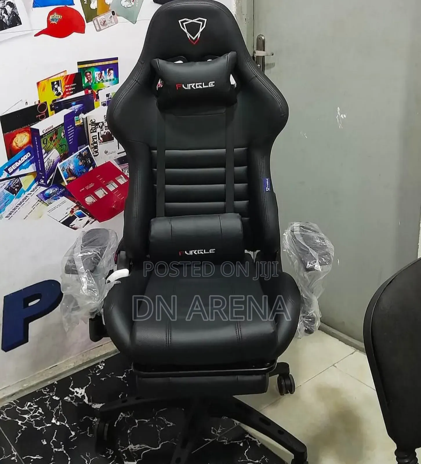 Furgle Gaming Chair Headrest Footrest