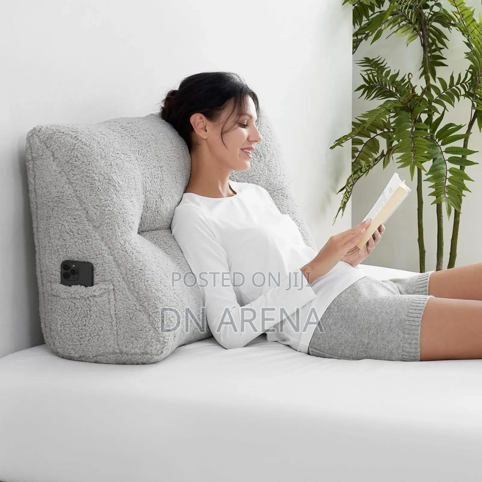 Casual Living Cozy Wedge Pillow Gray and Beige