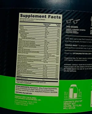 Gain Weight Faster With Serious Mass| World #1 Weight Gainer From Usa