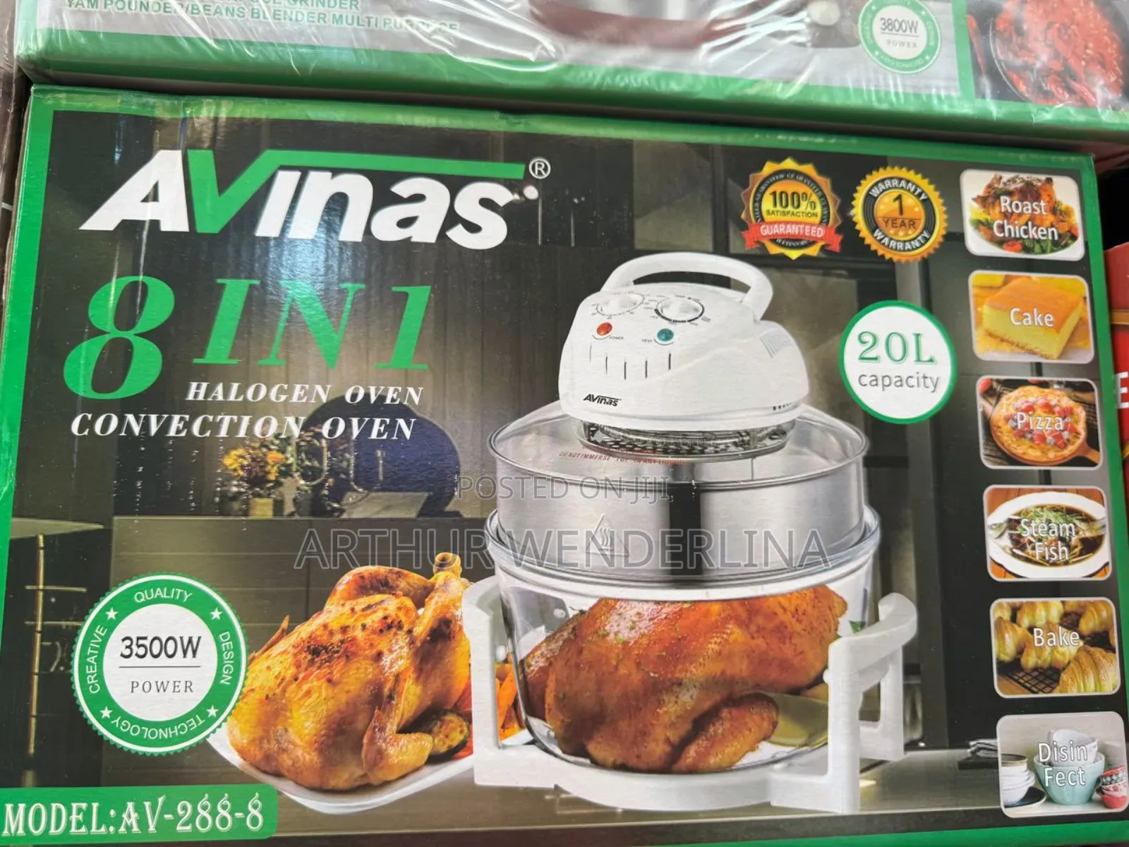 8 in 1 Avainas Halogen Oven 20liters