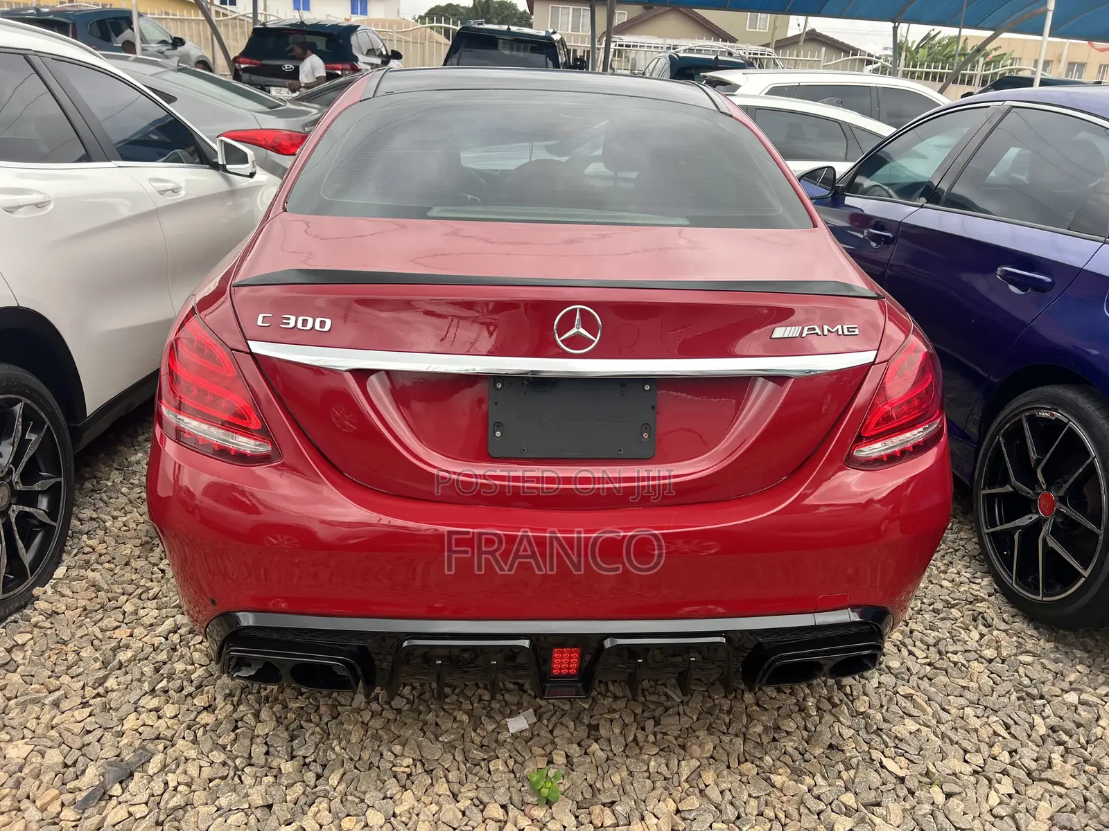 Mercedes-Benz C300 Sport 4Matic Sedan AWD (2.0L 4cyl 7A) 2017 Red