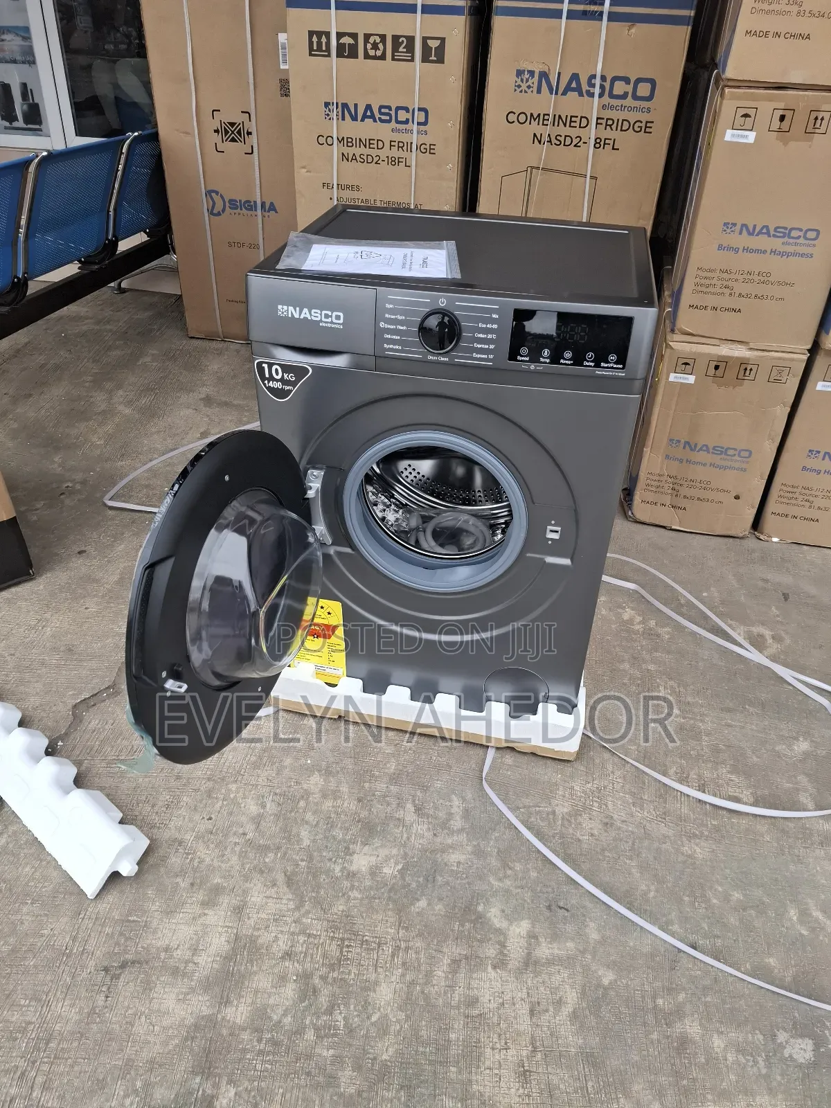 Quick Nasco Washing Machine 10kg Full Automatic Front Load