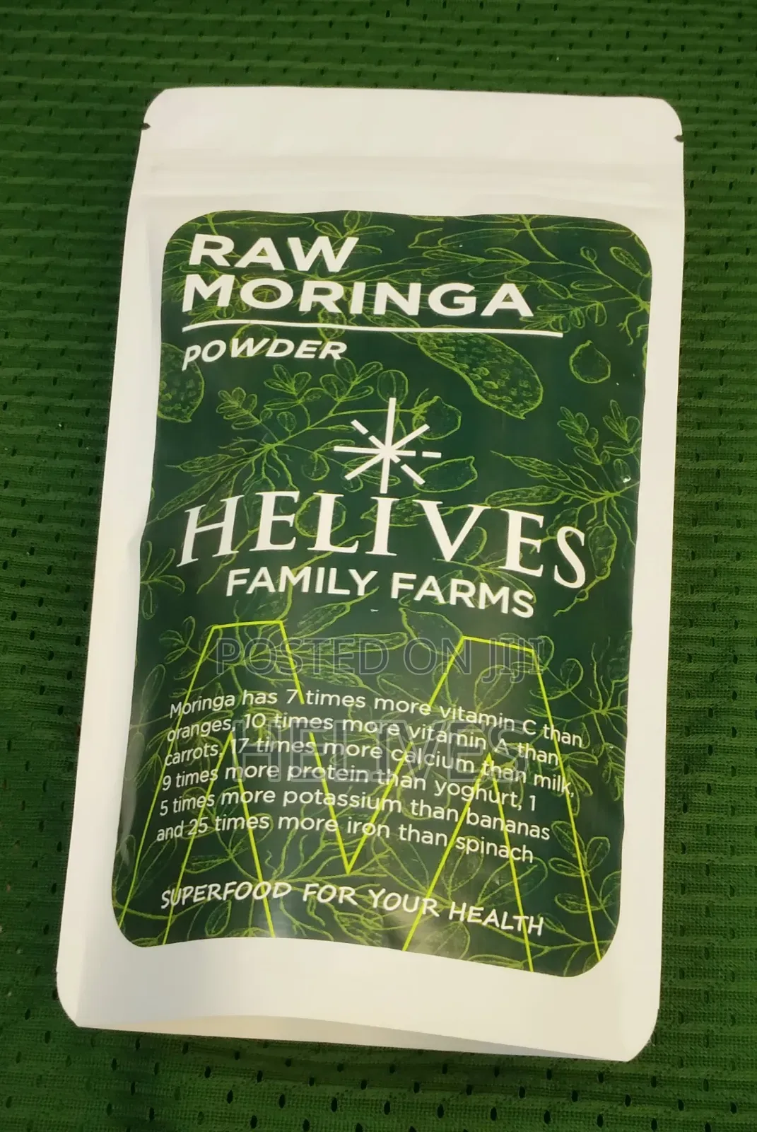 Raw Moringa Powder Helives Pure Organic Fda Certified Approved 125g