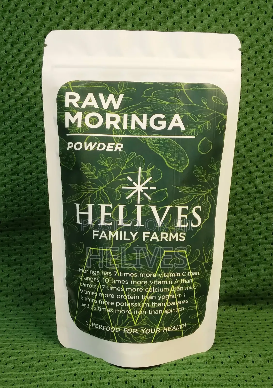 Raw Moringa Powder Helives Pure Organic Fda Certified Approved 125g