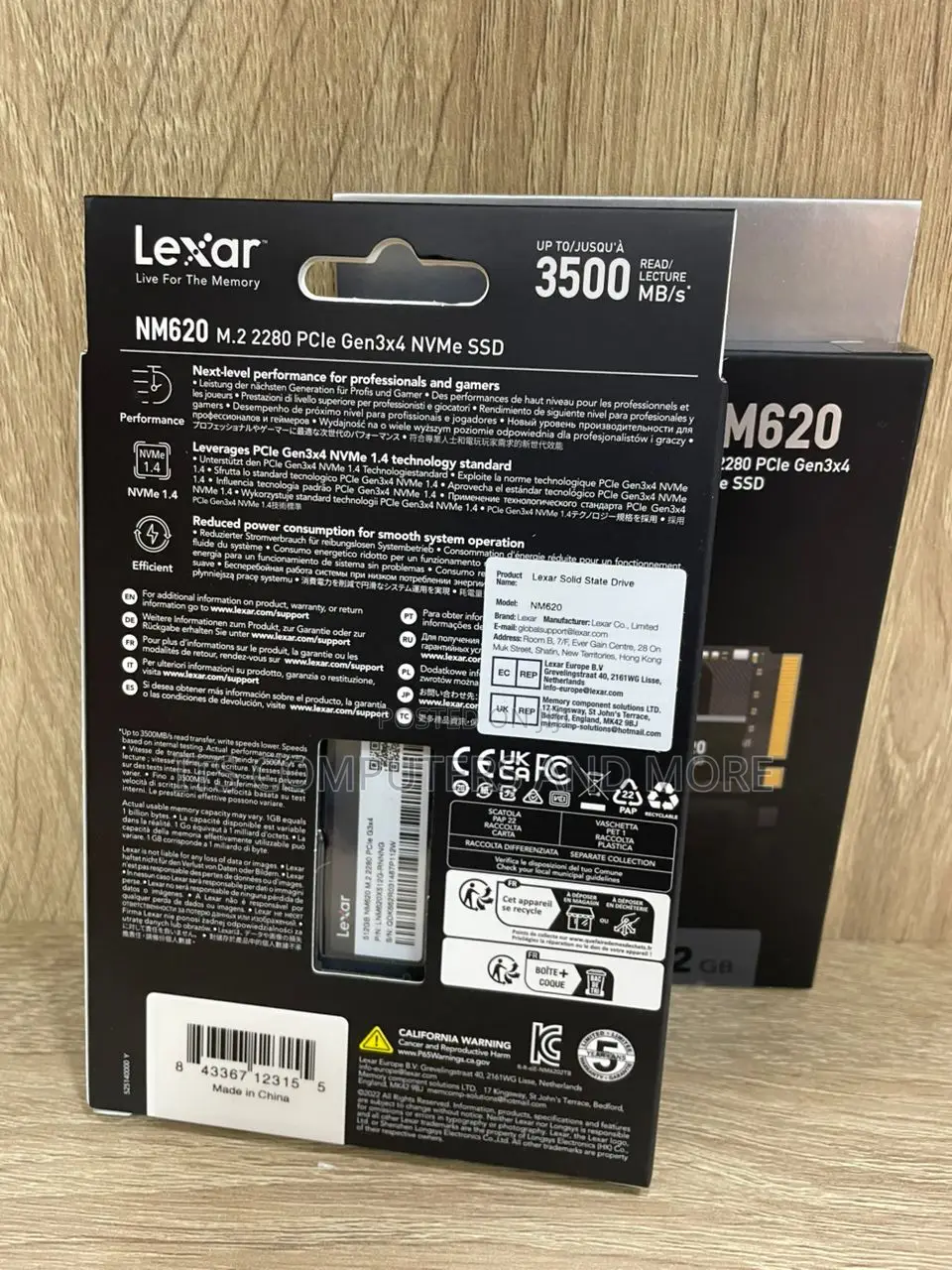 512gb M.2 Nvme Ssd(Lexar)