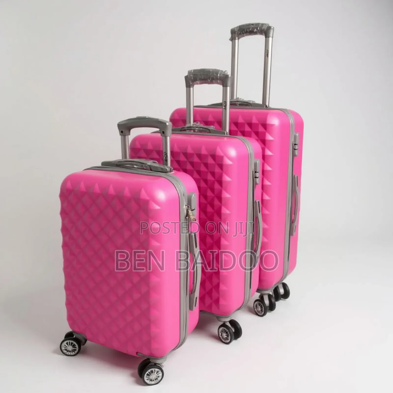 Plastic Travelling Bags 3in1 (4 Rotating Wheels)