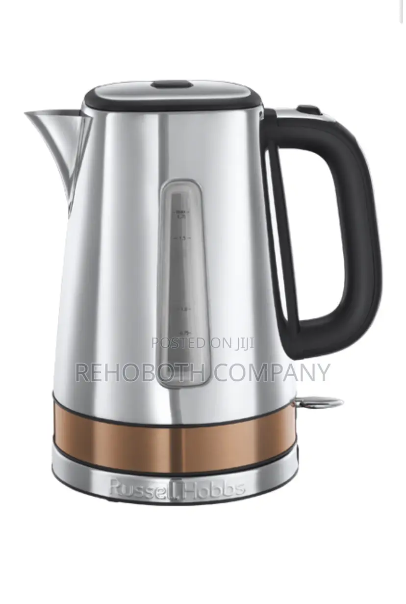 Russell Hobbs Luna Copper Accents Quiet Boil Kettle 1.7 Liter