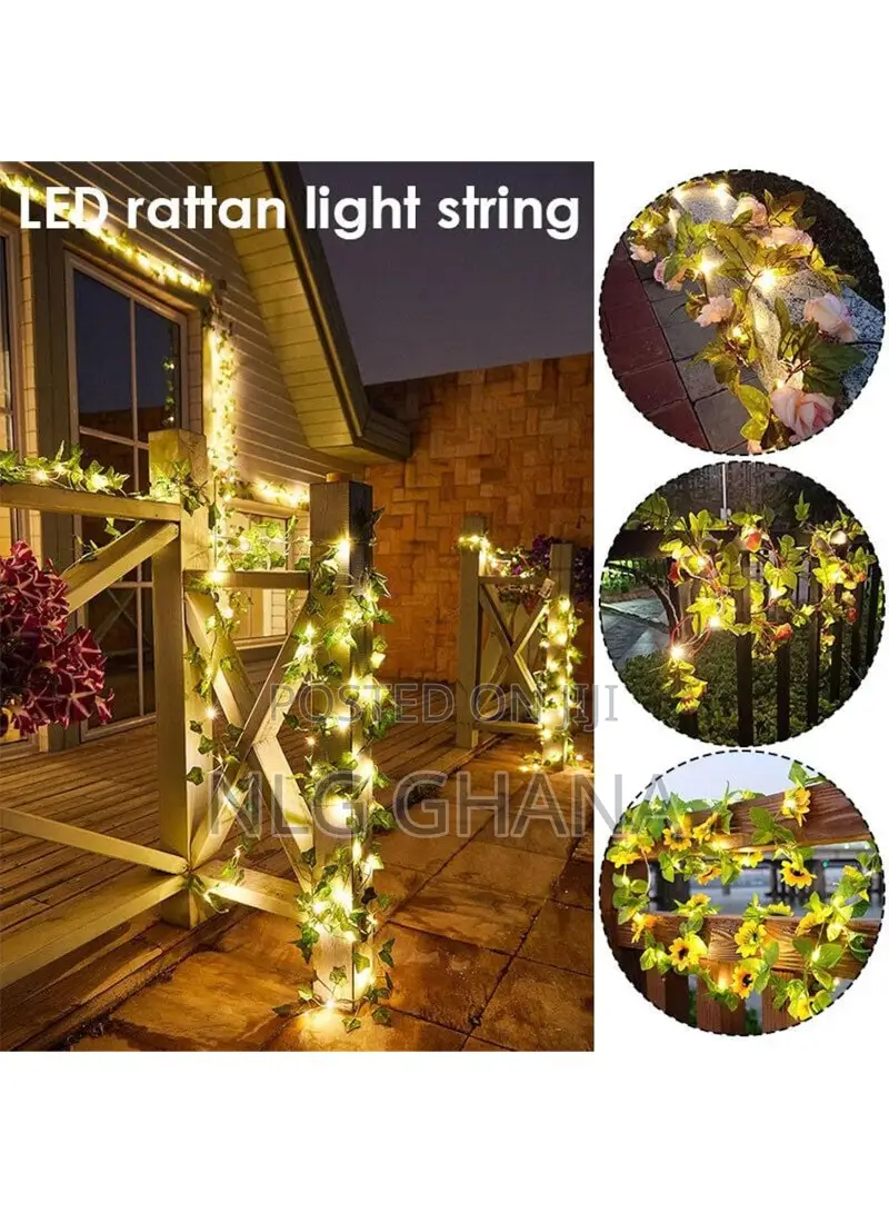 12m 100-Led Solar String Light, Multi-Mode Outdoor. Ghx6516