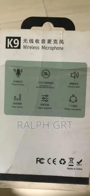 Black Wireless Microphone