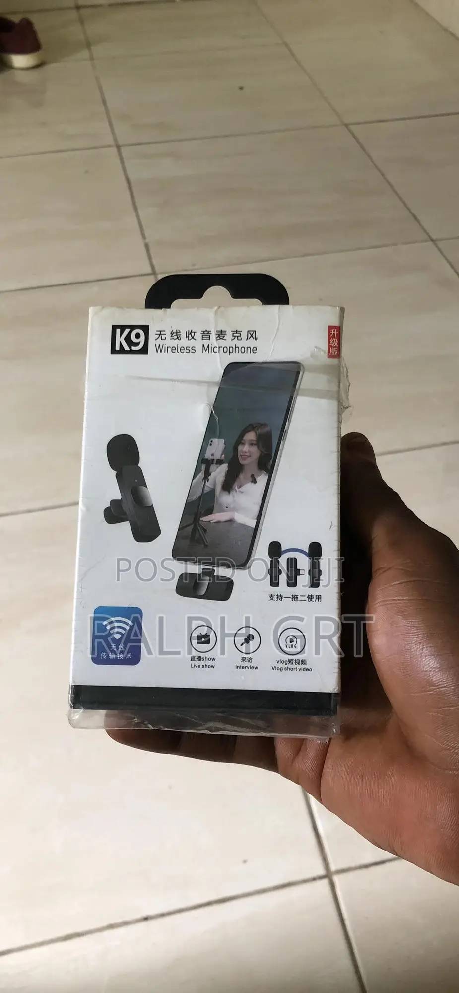Black Wireless Microphone