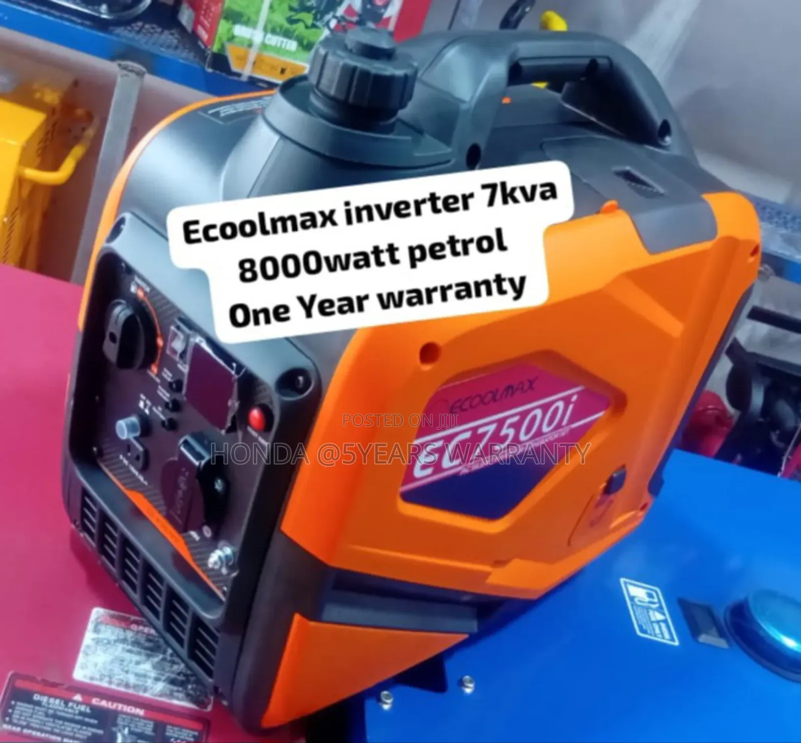 Lightweight Ecoolmax Inverter 7kva 7500i Petrol Generator