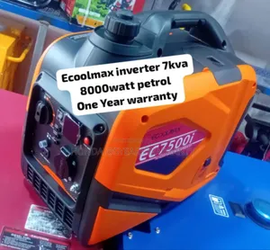 Lightweight Ecoolmax Inverter 7kva 7500i Petrol Generator
