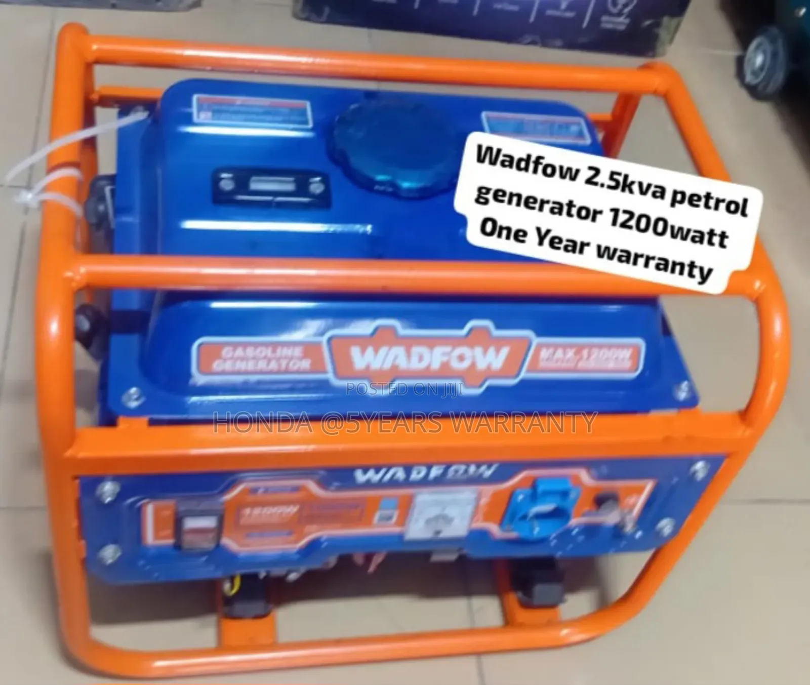 Fresh Inbox Wadfow 2.5kva Petrol Generator 1200watt Wadfow