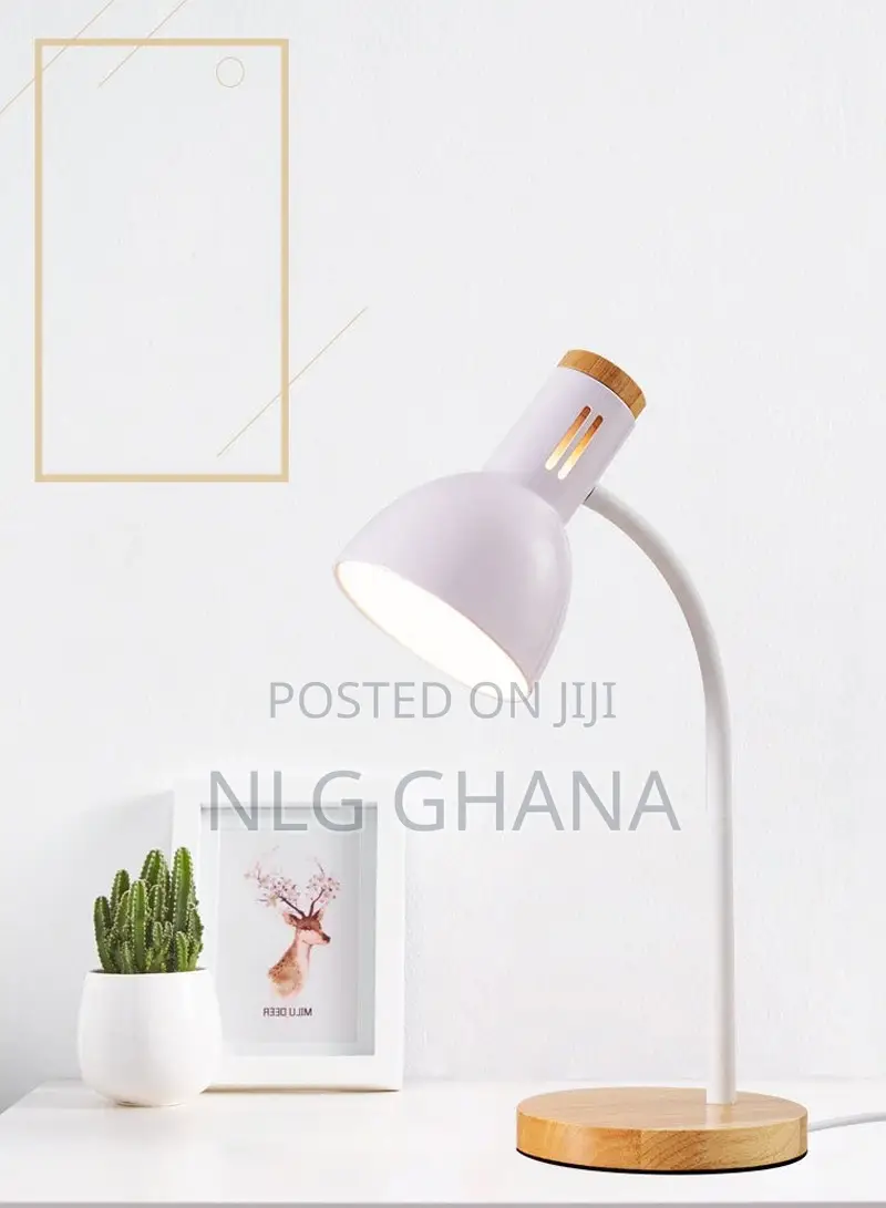 Adjustable Table Lamp With Wooden Base Wrought. Ghx6472