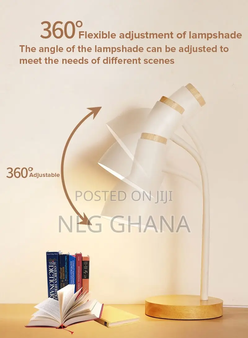 Adjustable Table Lamp With Wooden Base Wrought. Ghx6472