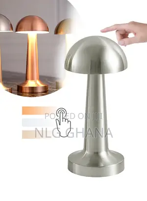 1800mah Metal Rechargeable Led Mushroom Table Lamp. Ghx6465