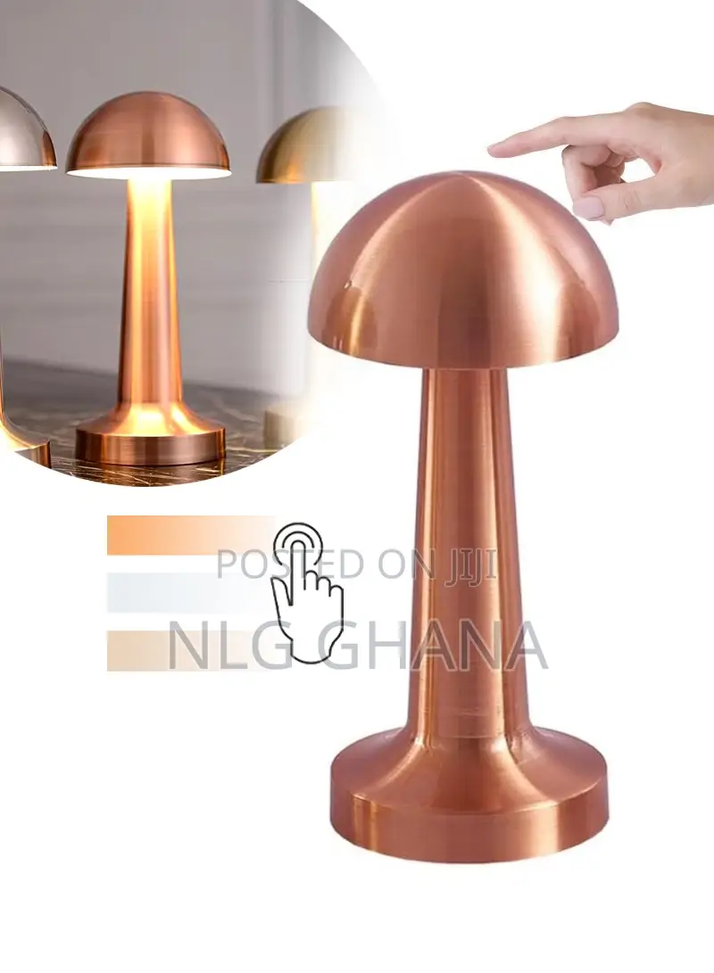 1800mah Metal Rechargeable Led Mushroom Table Lamp. Ghx6465