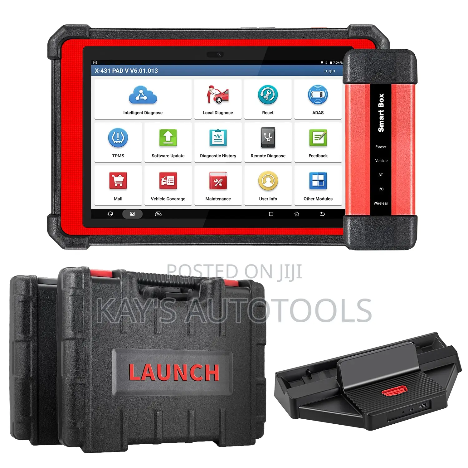Launch X431 Pad v Professional Diagnostics Tool With Smart Box