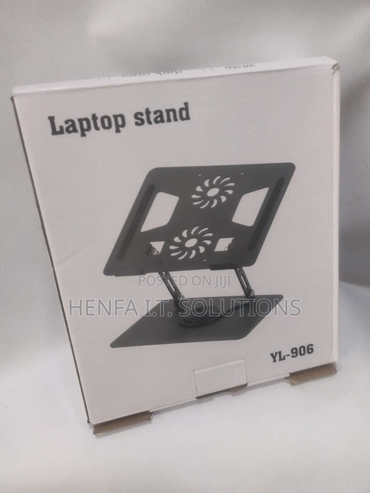 360° Metallic Laptop Stand With Inbuilt Double Fan