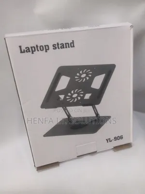 360° Metallic Laptop Stand With Inbuilt Double Fan