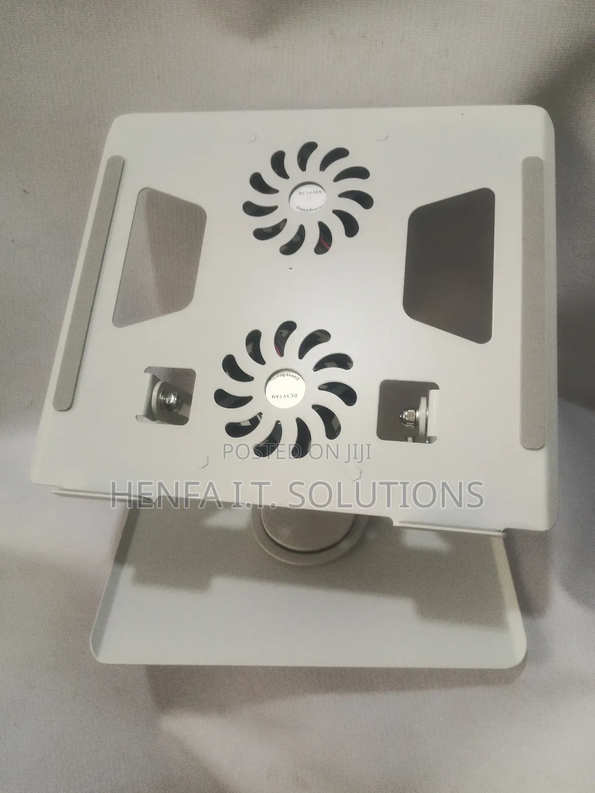 360° Metallic Laptop Stand With Inbuilt Double Fan