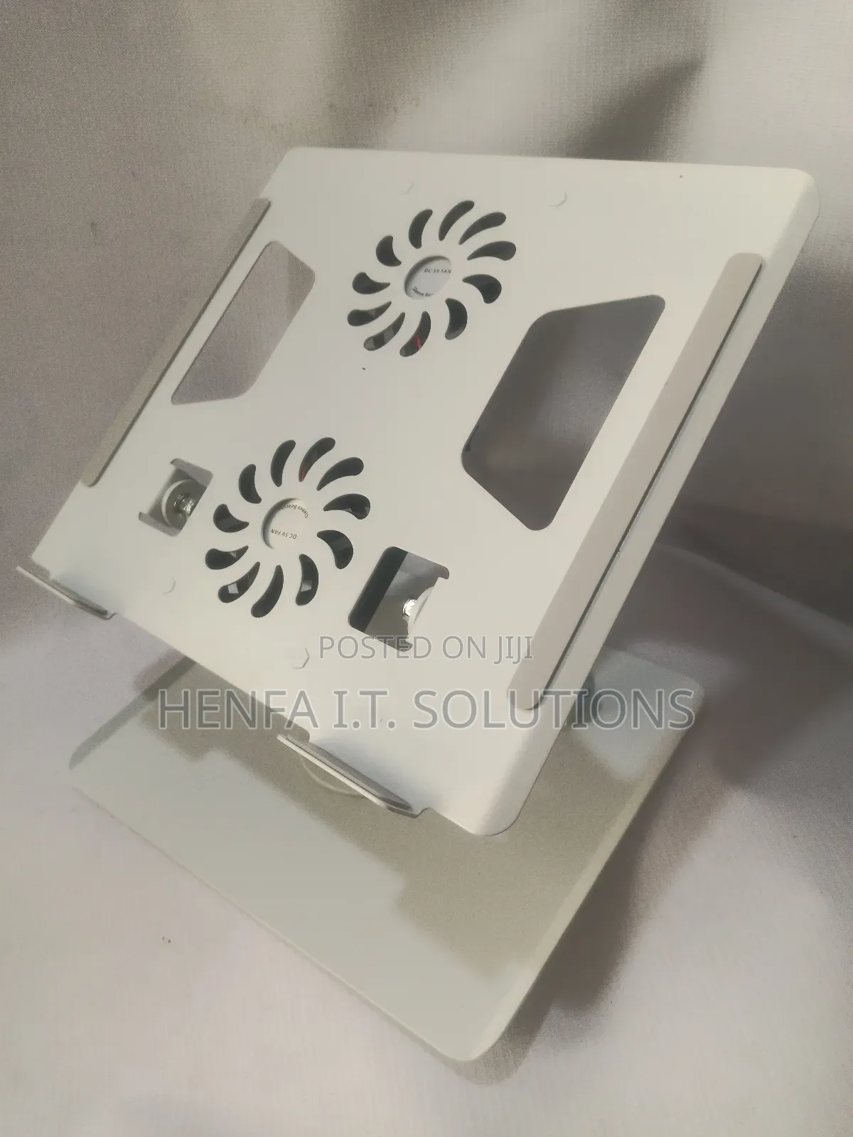 360° Metallic Laptop Stand With Inbuilt Double Fan