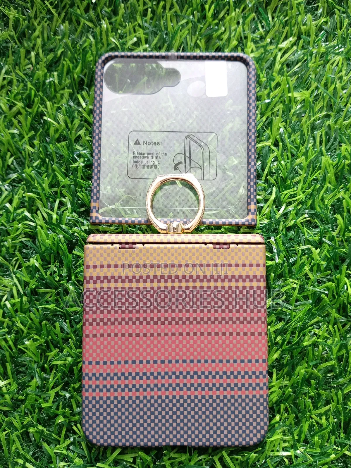 Z Flip 7 Stylish Cases With Ring and Inbuilt Protector