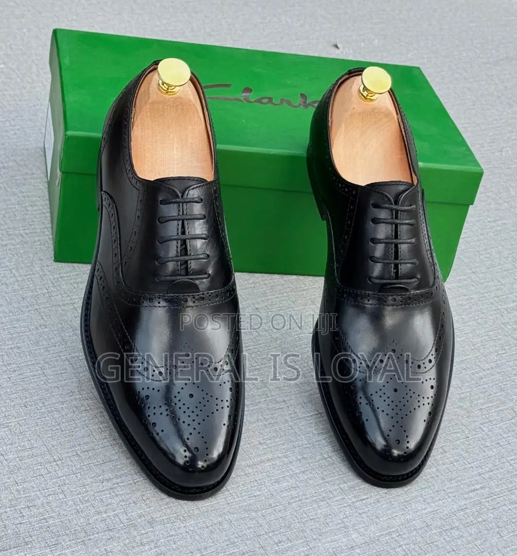 Clarks Black Official Men Shoe