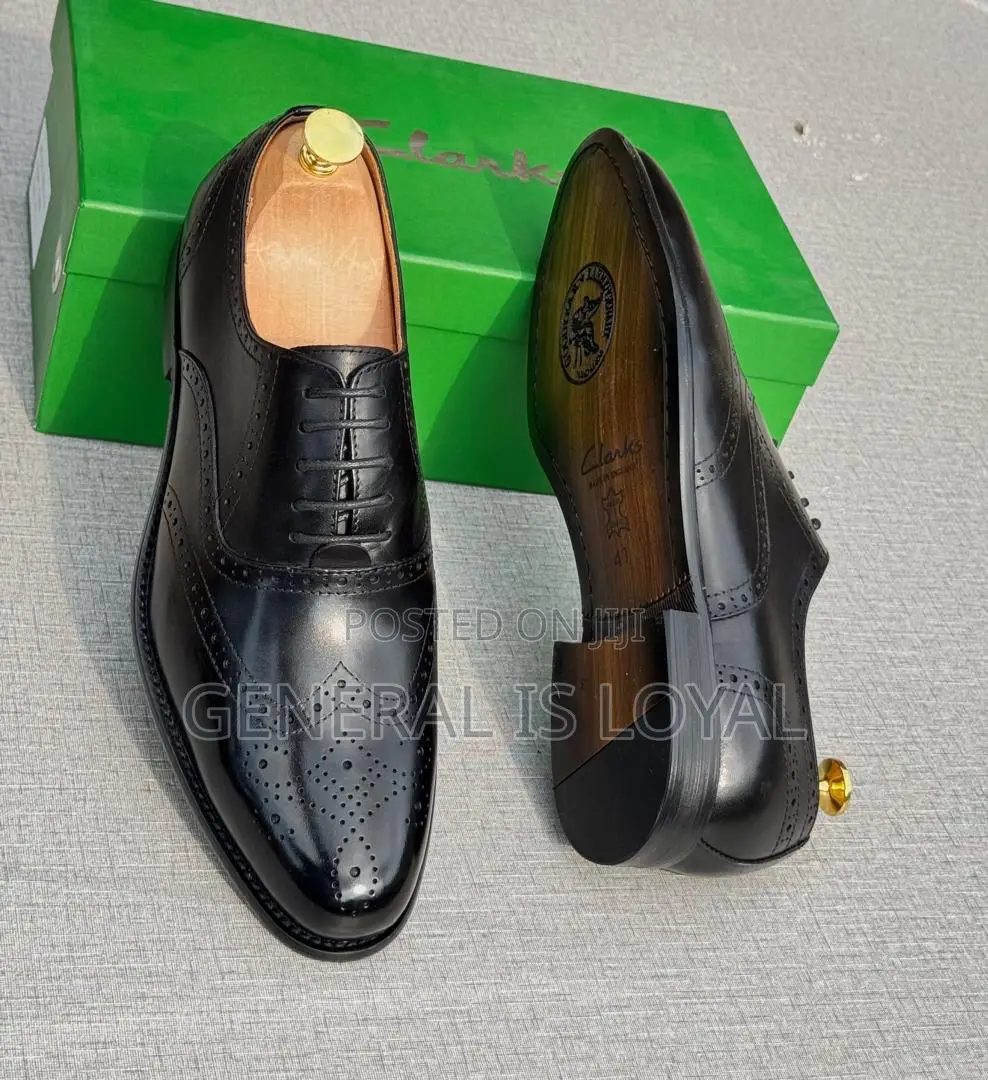 Clarks Black Official Men Shoe