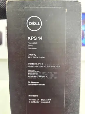 New Laptop Dell XPS 14 9440 16GB Intel Core Ultra 7 SSD 512GB