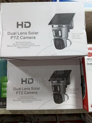 4g Solar Camera Dual Lens PTZ Two Way Audio Camera 8mp Ubox App
