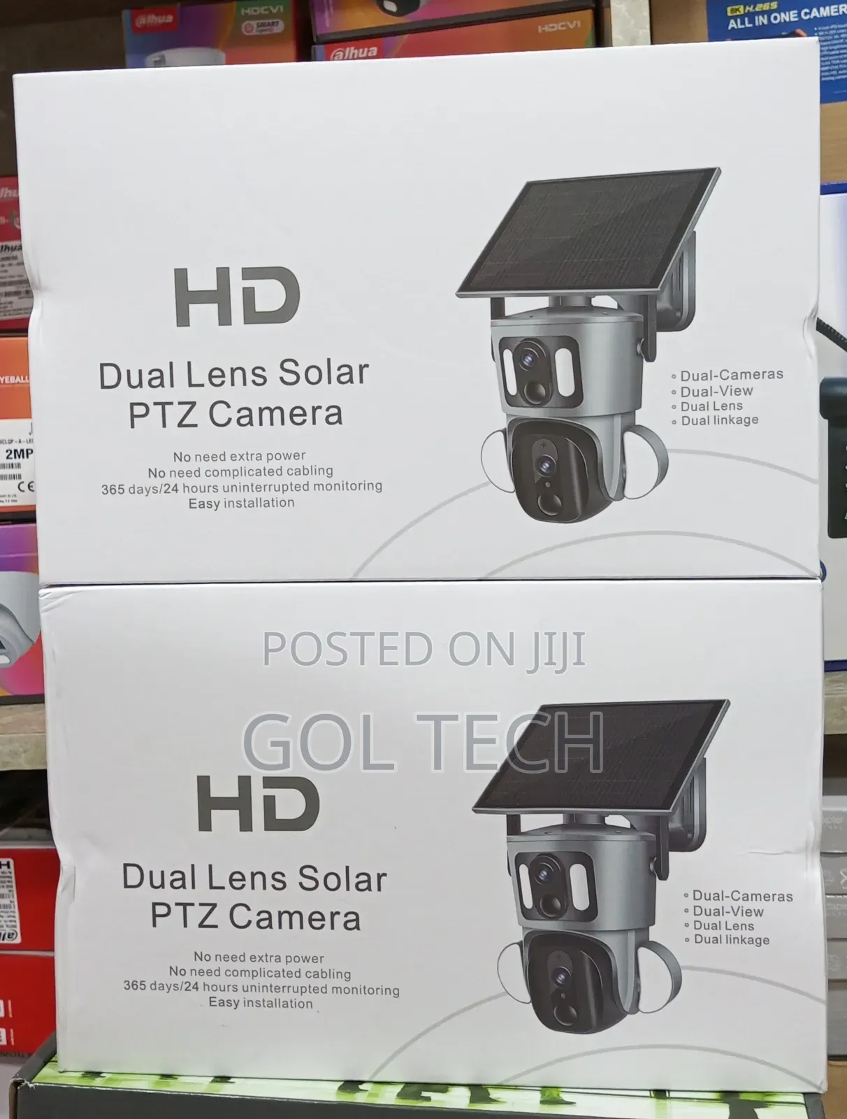 4g Solar Camera Dual Lens PTZ Two Way Audio Camera 8mp Ubox App