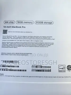 New Apple MacBook Pro 2024 M4 14-inch 16GB Apple M4 Pro SSD 512GB