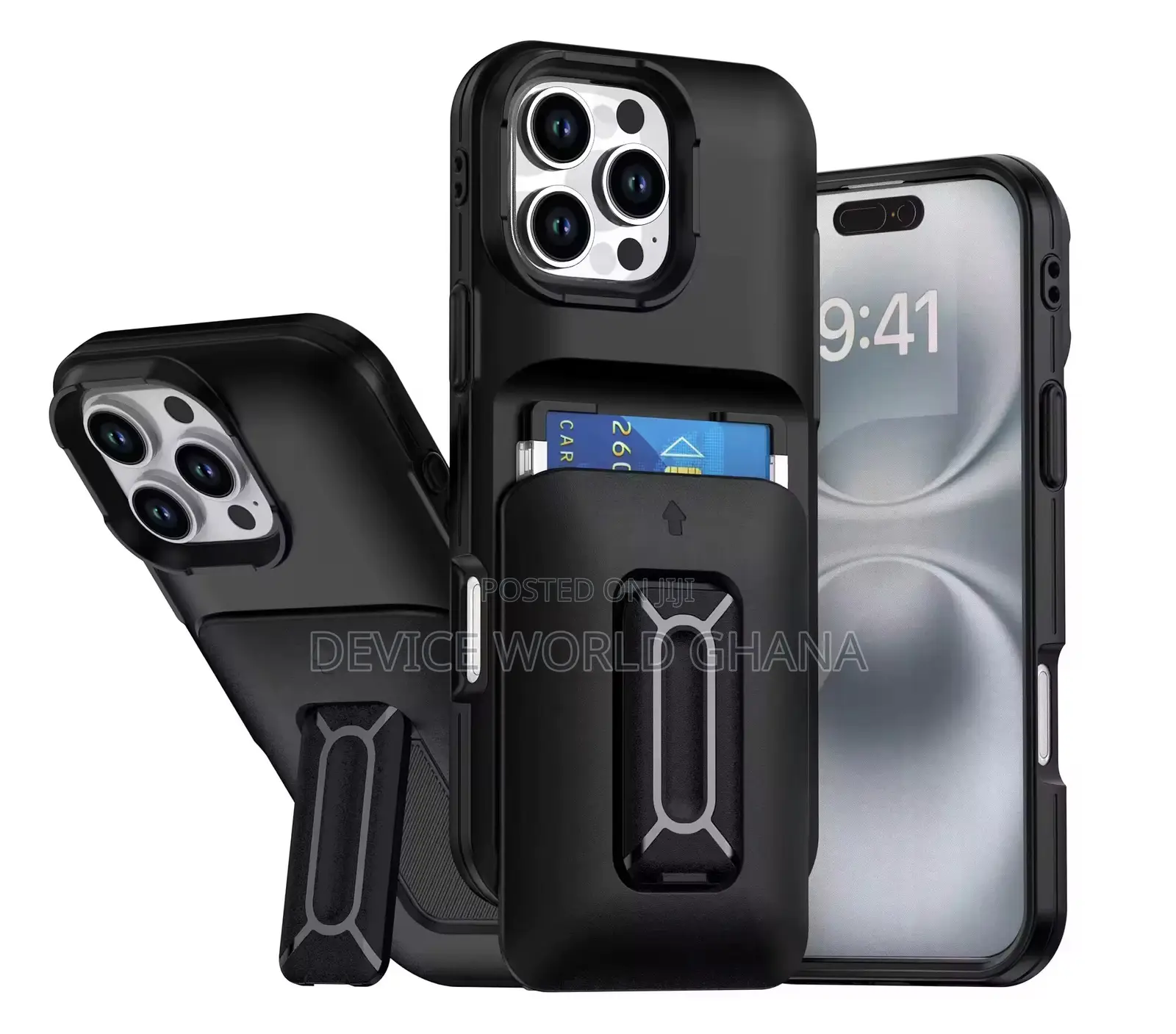 Max Armor Protective Card Case For iPhone 16promax 16pro 16plus 16