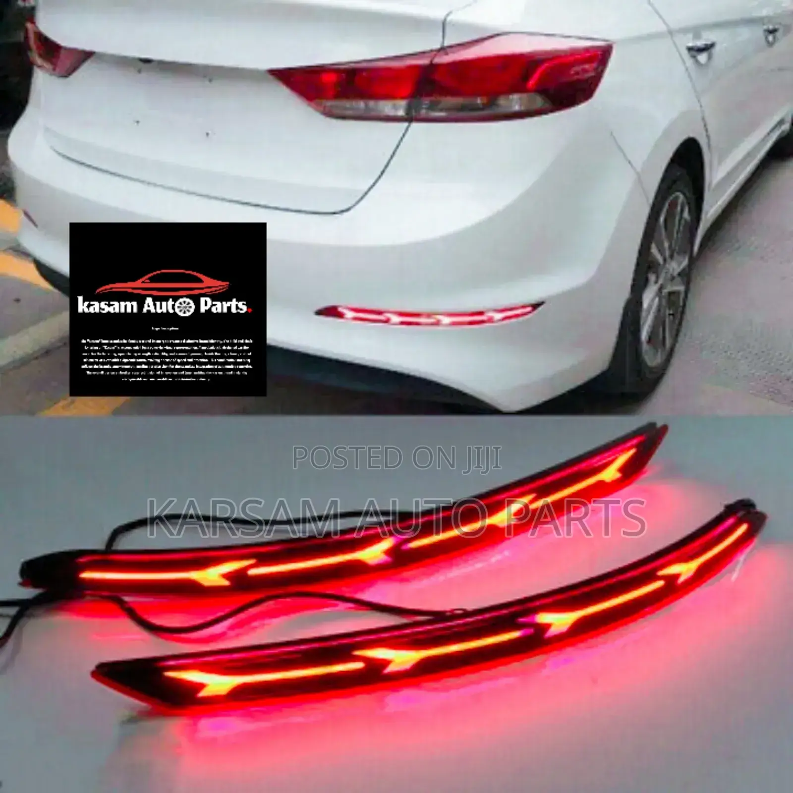 Elantra 2017 Back Bumper Reflector Led Type