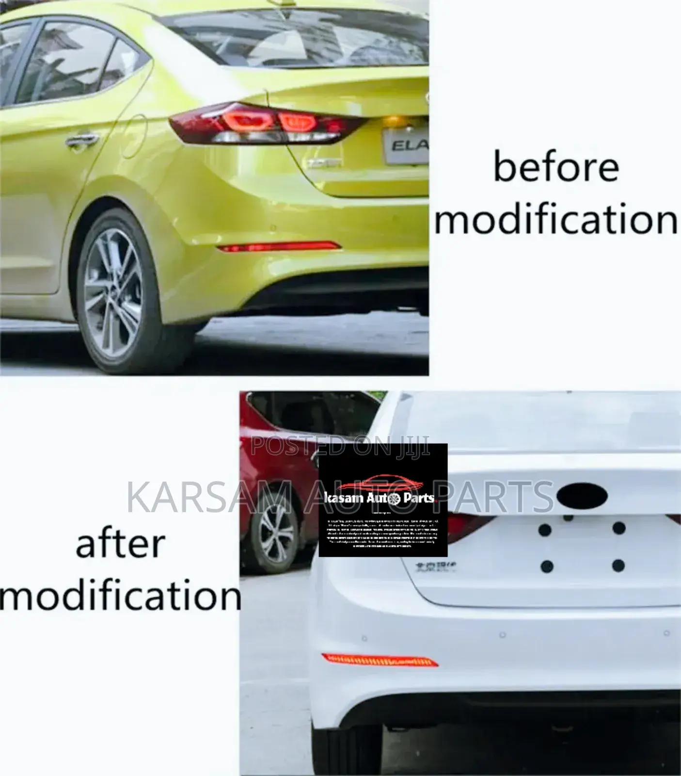 Elantra 2017 Back Bumper Reflector Led Type