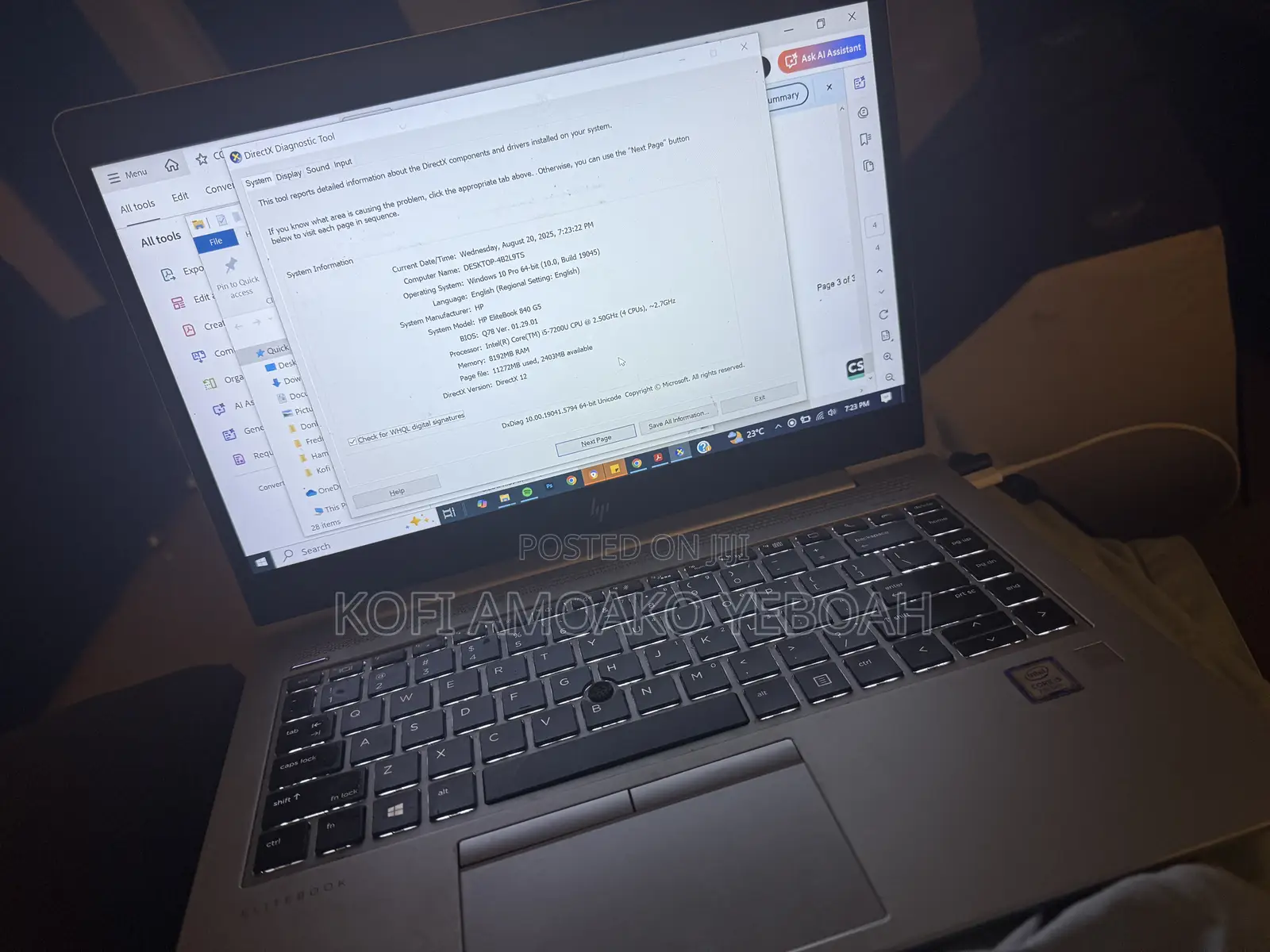 Laptop HP EliteBook 840 G5 8GB Intel Core I5 SSD 256GB