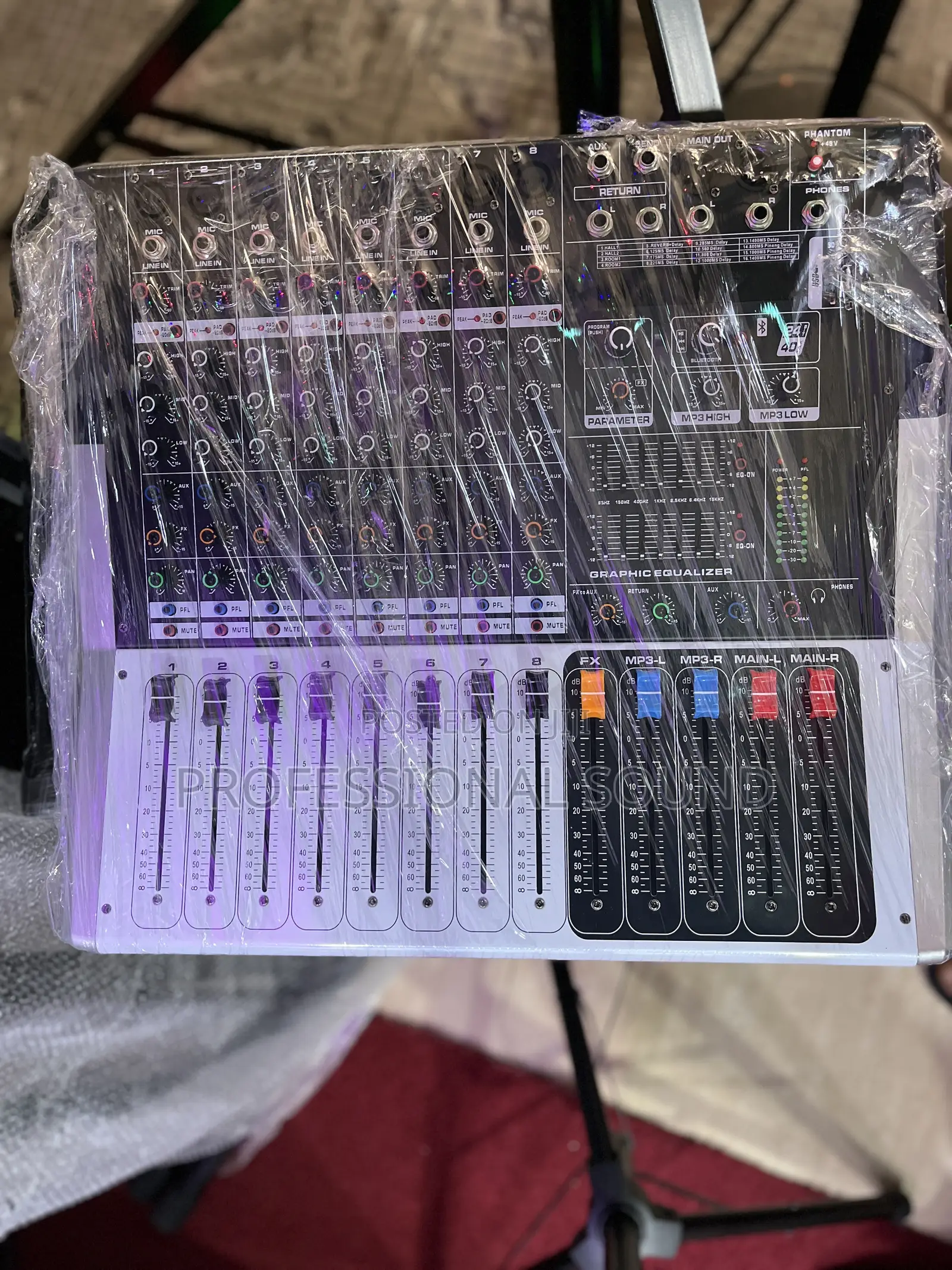 8 Channel Powered Mixer