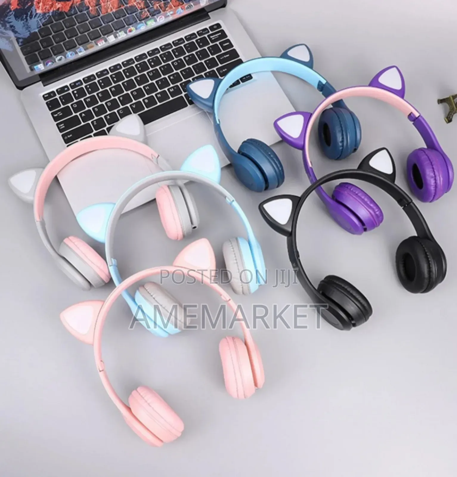 Cat Ear Wireless 5.0 Bluetooth Headphones Earphone With Mic