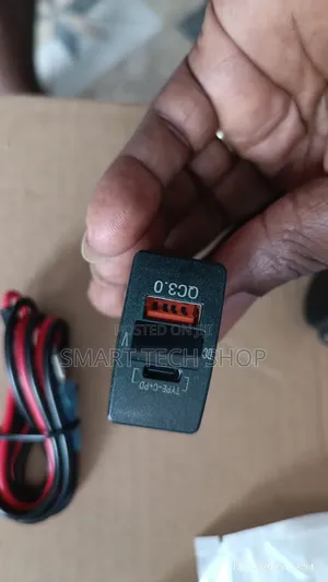 Dual Usb Fast Car Charger Pd +Usb For Smartphones, Tablets