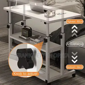 3 Tier Rolling Adjustable Computer Desk