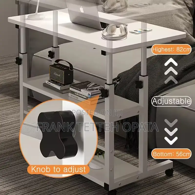 3 Tier Rolling Adjustable Computer Desk