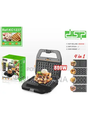 800w 4 In1 Waffle Maker With Non-Stick Coating. Ghx4349