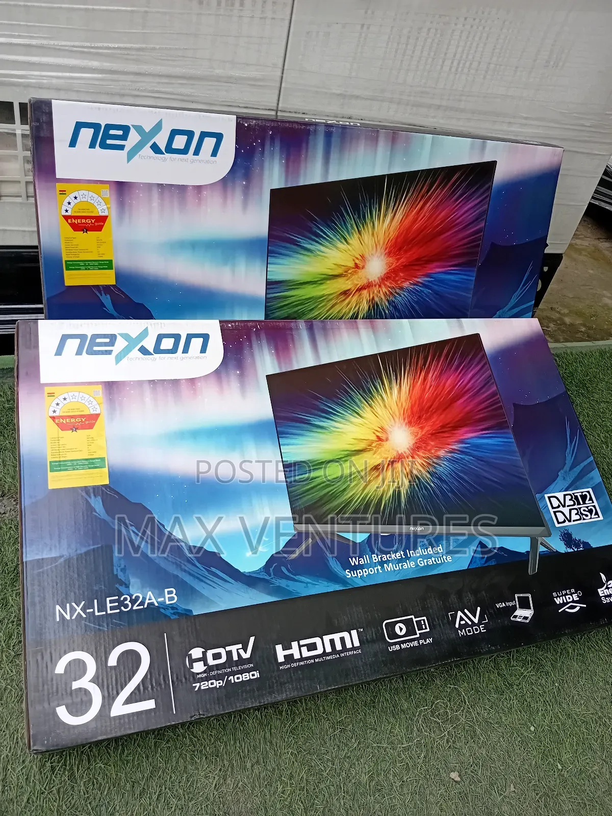 Nexon 32" Digital Satellite Frameless Clarity Led Hd Tv T2/S2