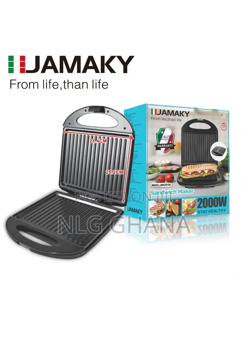 2000w Non-stick Coating Plates Sandwich Maker. Ghx2096