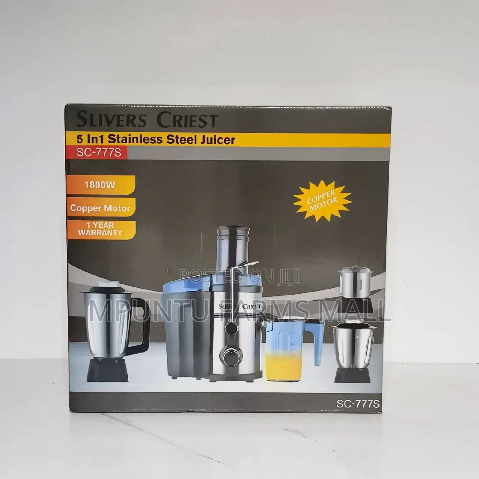 5 in 1 Stainless Steel Juicer