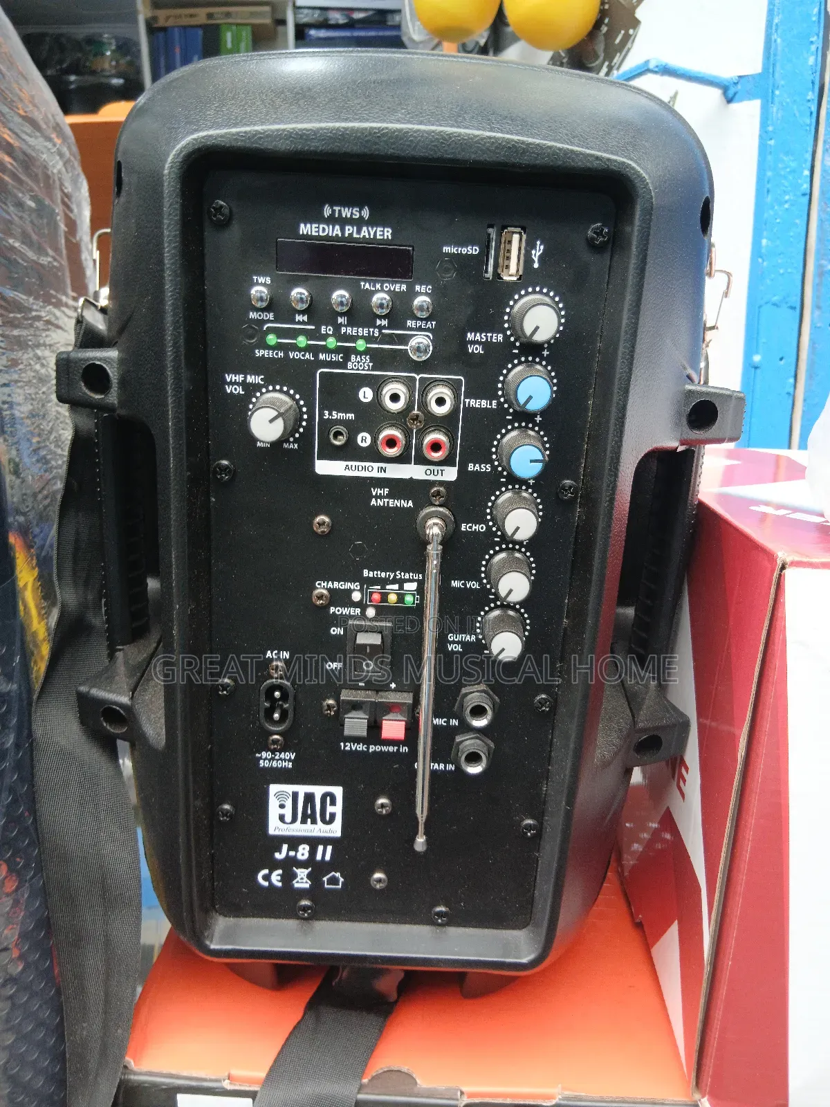 Jac 8" Rechargeable Speakers