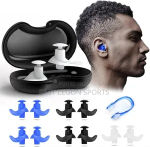 Swimming Nose and Ear Plug Set Clip Plugs Pool