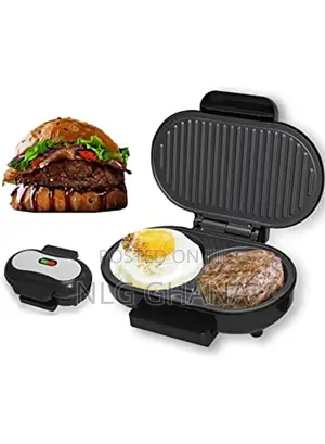 750w Two Burgers Non-Stick Electric Burger Cooker. Ghx2314