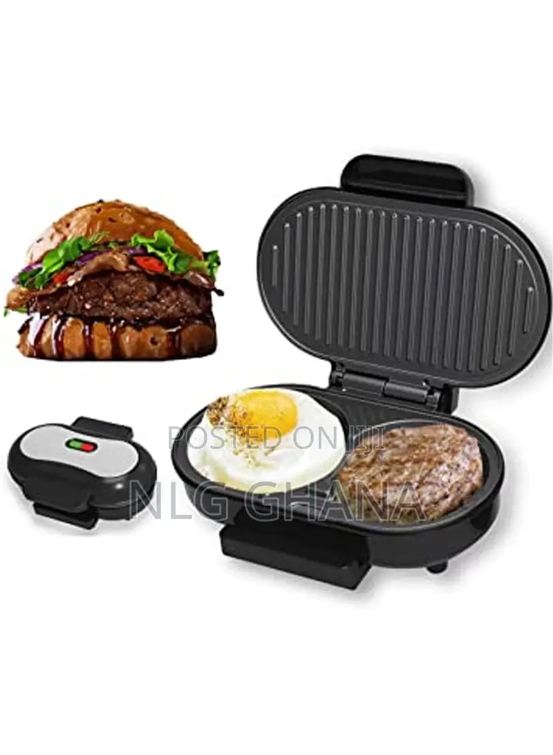 750w Two Burgers Non-Stick Electric Burger Cooker. Ghx2314